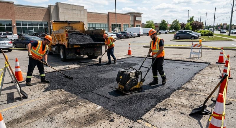Asphalt Parking Lot Repair in Savannah, GA