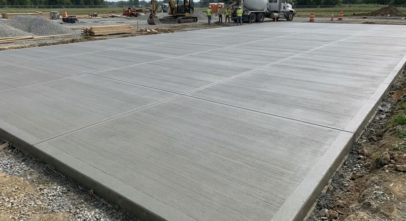Commercial Slab Installation in Williamsburg, VA