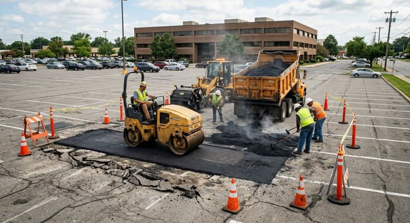 Parking Lot Repair in Little Rock, AR